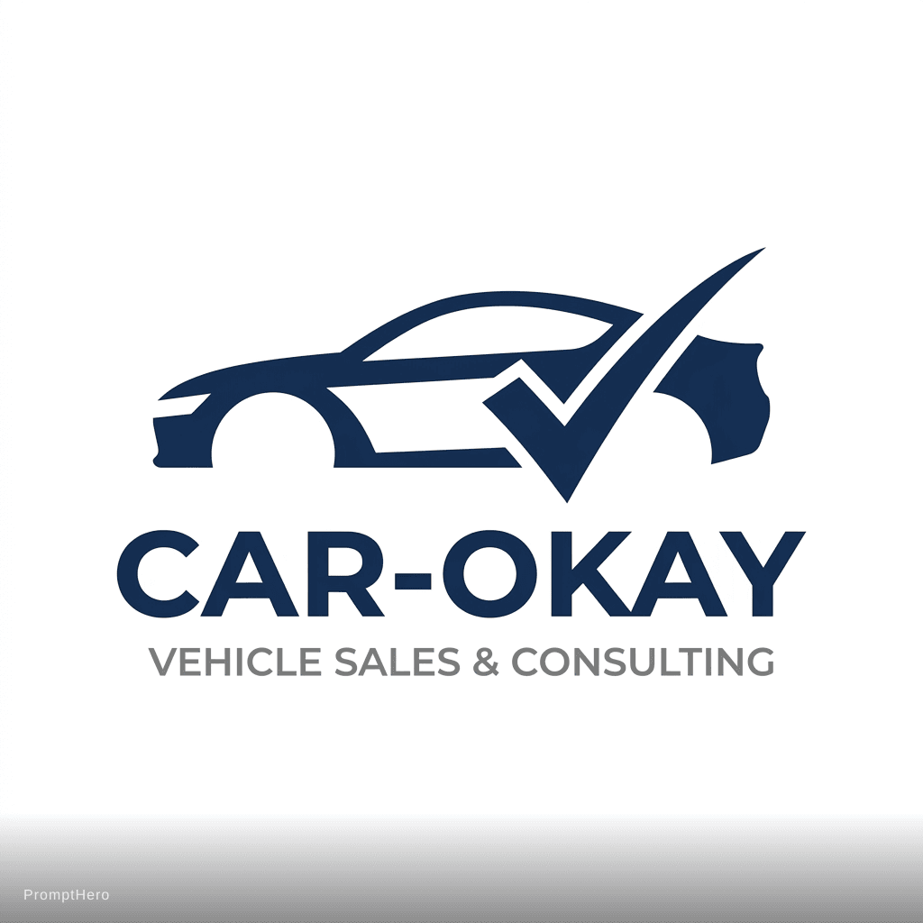 AI generated: Professional minimalist automotive logo for a trusted vehicle sales and consulting brand named "CAR-...