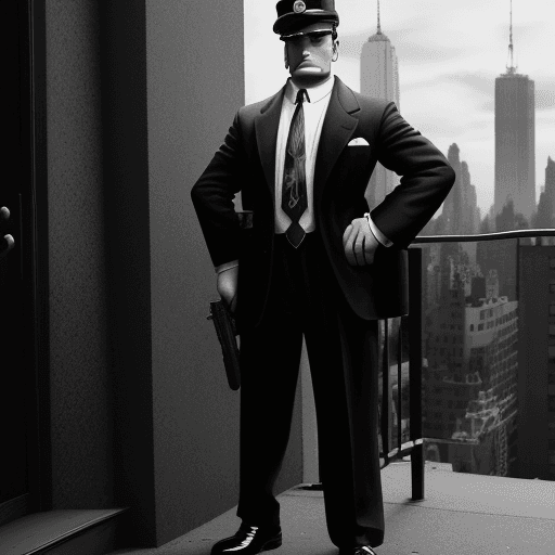 AI generated: Home Dressed in a fashion, looking like a gangster, 1930's style, Mafia gangster Homer Simpsons, tom...