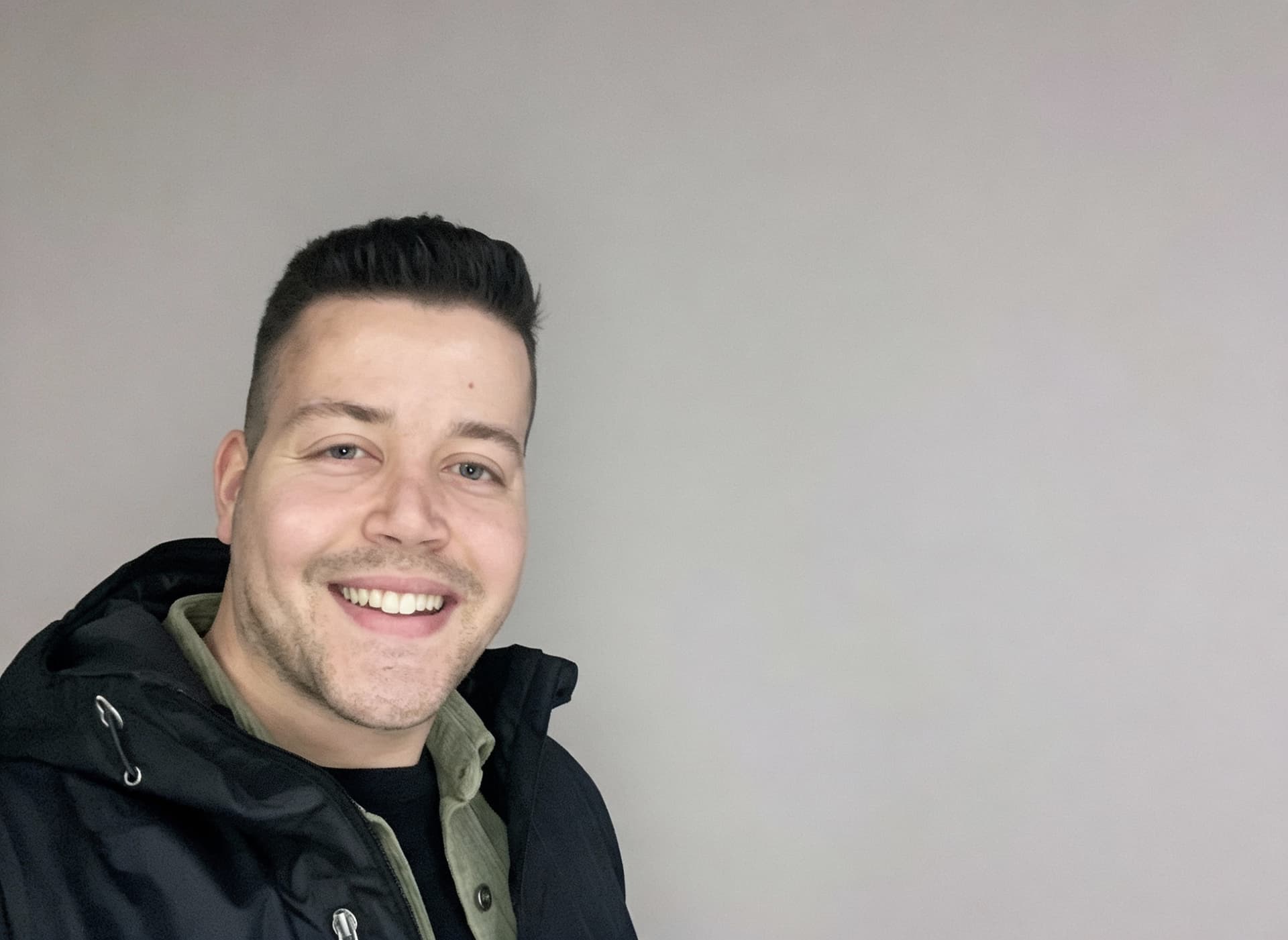 AI generated: Next to me. Remove the blue text.