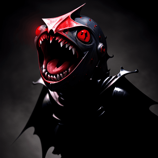 AI generated: a funny looking screaming knight,  red eyes, gorgeous, 8k , hd , colored, funny