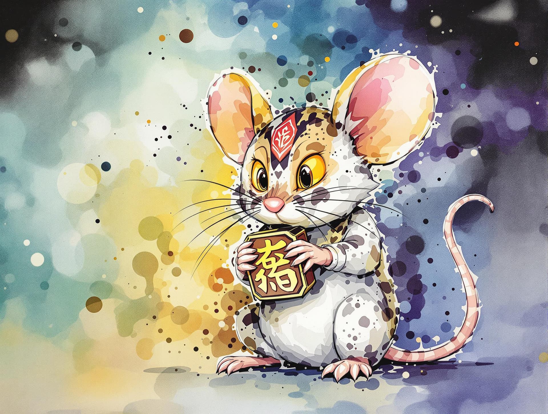 AI generated: exquisite，best quality, original, wallpaper, watercolor_(medium), covr, everyone, gradient_backgroun...