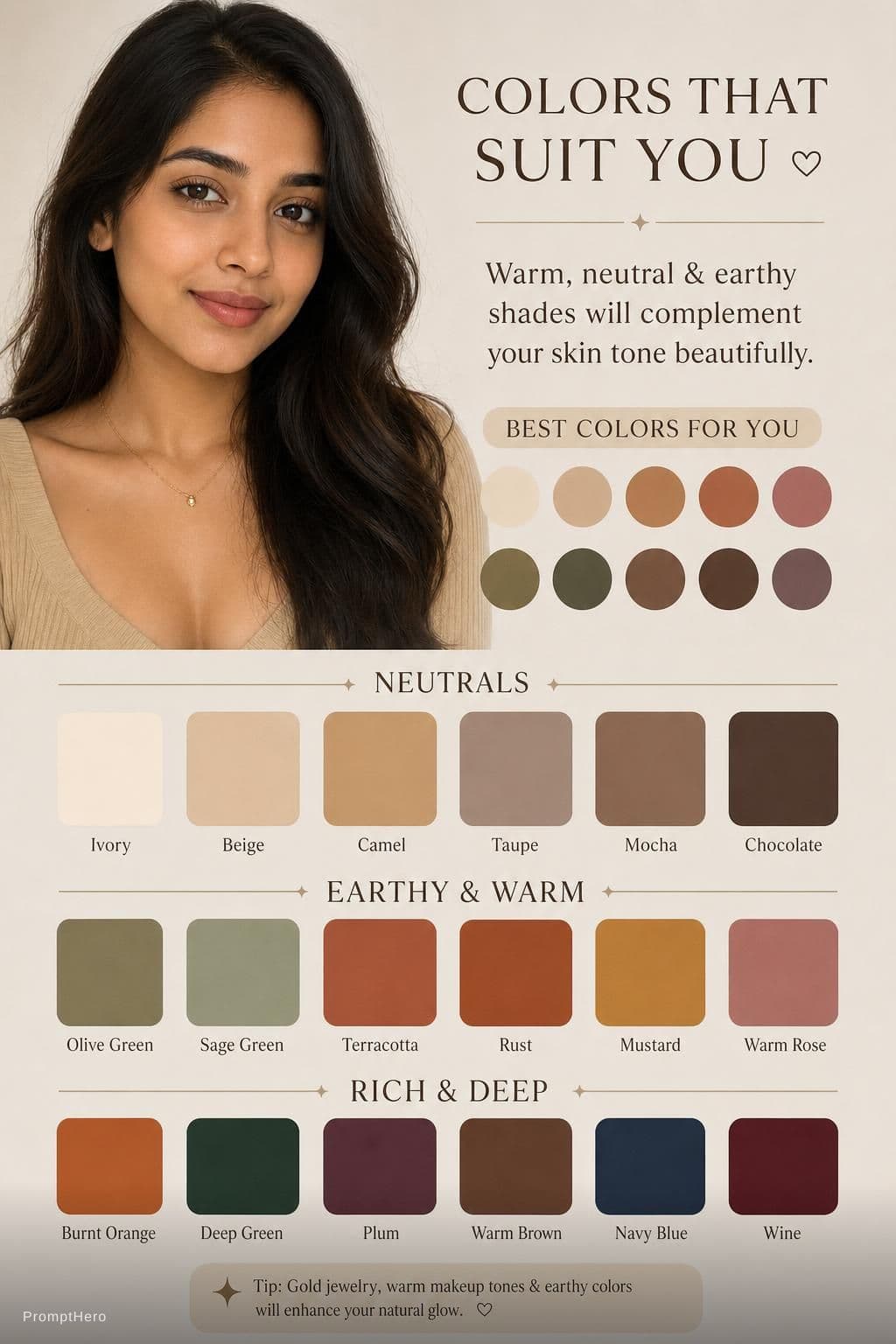 AI generated: create a same color which suits my skin color
