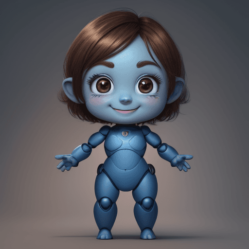 AI generated: animation, cute character, with hero suit, big eyes, smiling, small nose, full body, fictional chara...