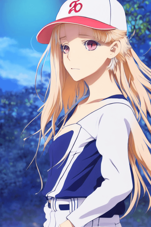 AI generated: anime art full body character concept art, anime key visual of elegant young female, platinum blonde...