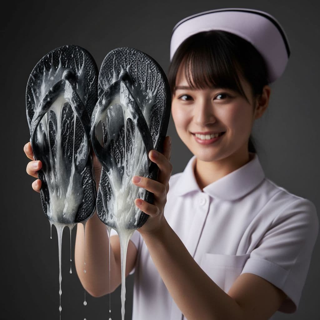 AI generated: "An ultra-photorealistic, high-resolution of a young PRETTY SMILING 19 years old Japanese nurse, she...