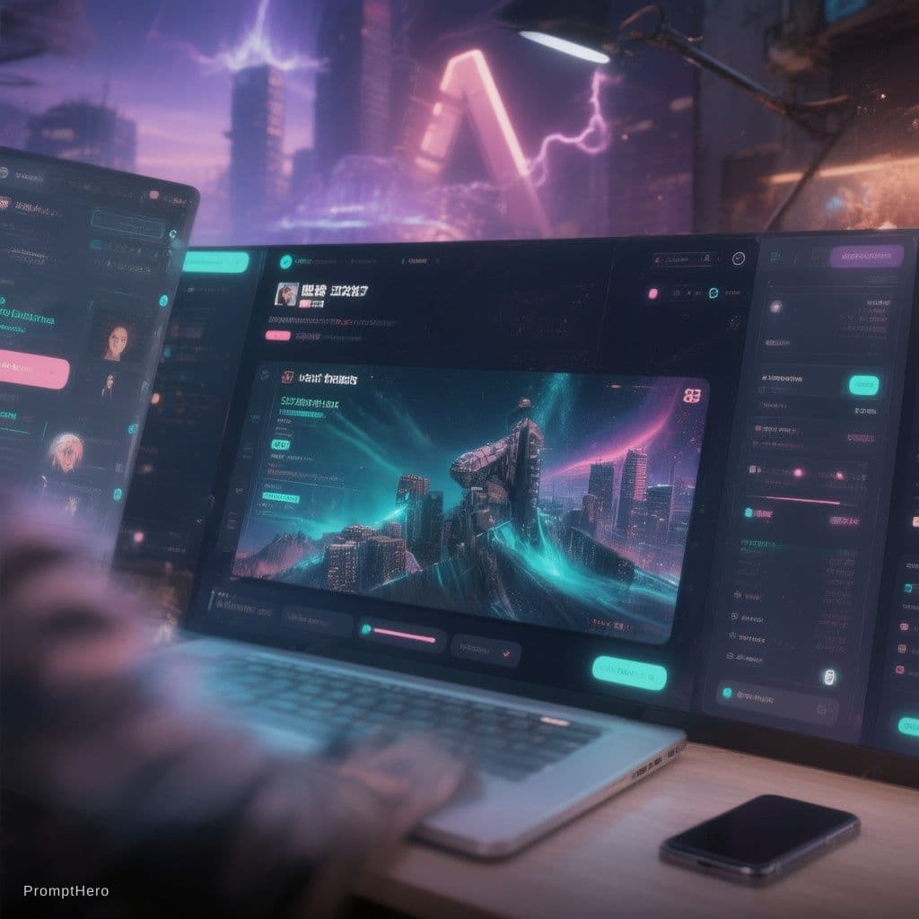 AI generated: an online platform of website building tutorial