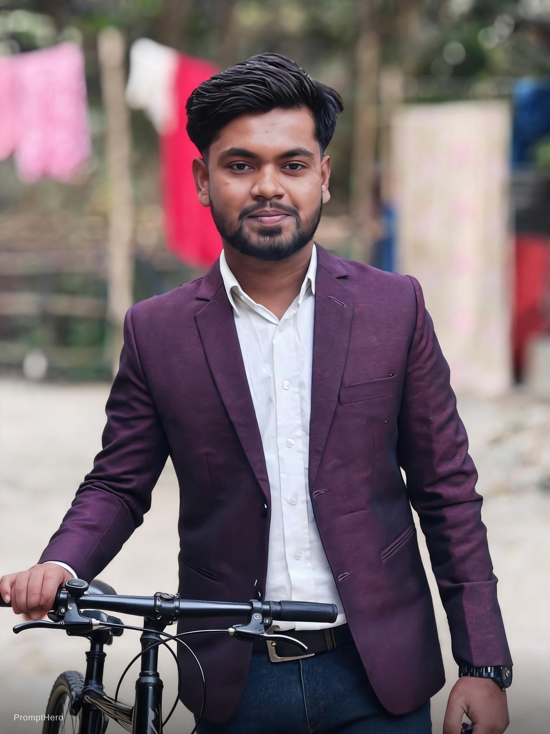 AI generated: Beautiful pictures with bike 