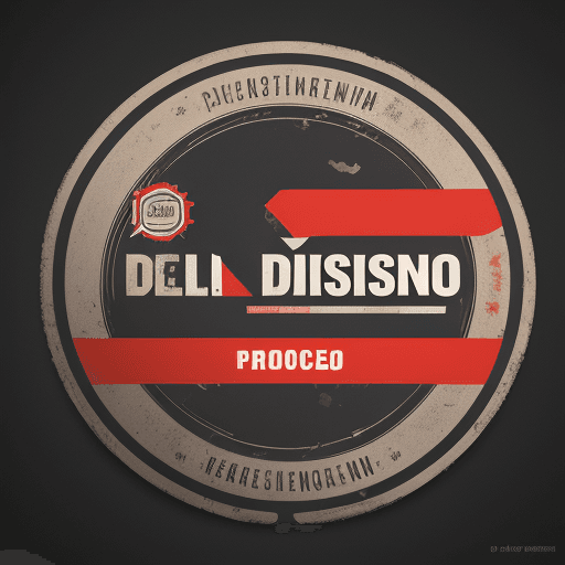 AI generated: sticker "procesamiento de diseño y construccion de los diques de cola" typography, whithe background...