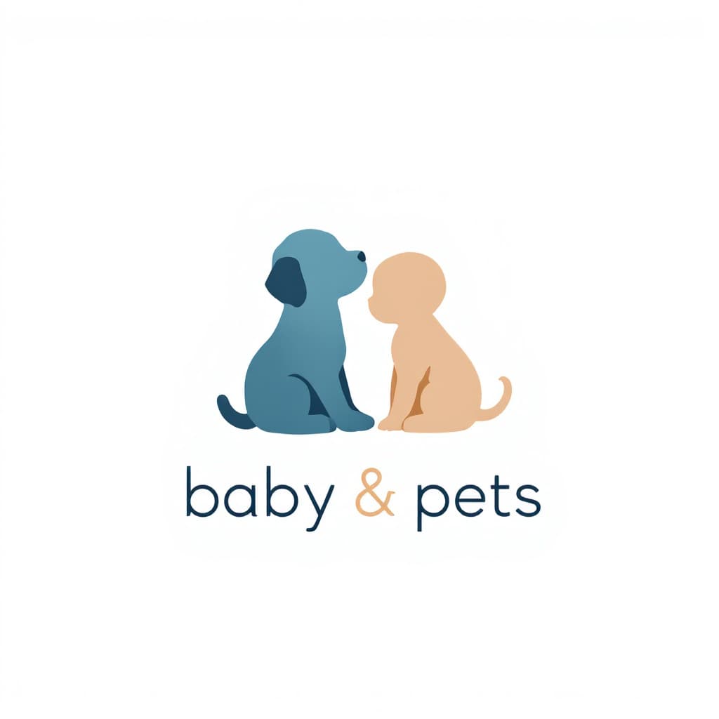AI generated: /imagine prompt: A minimalist and heartwarming logo featuring a playful silhouette of a small puppy ...