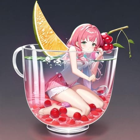 girl in glass bottle