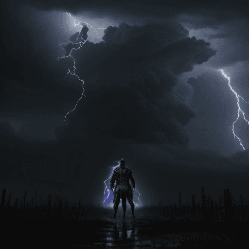 AI generated: "Craft a detailed and immersive narrative scene featuring the character Hell Stop in a realistic HD ...