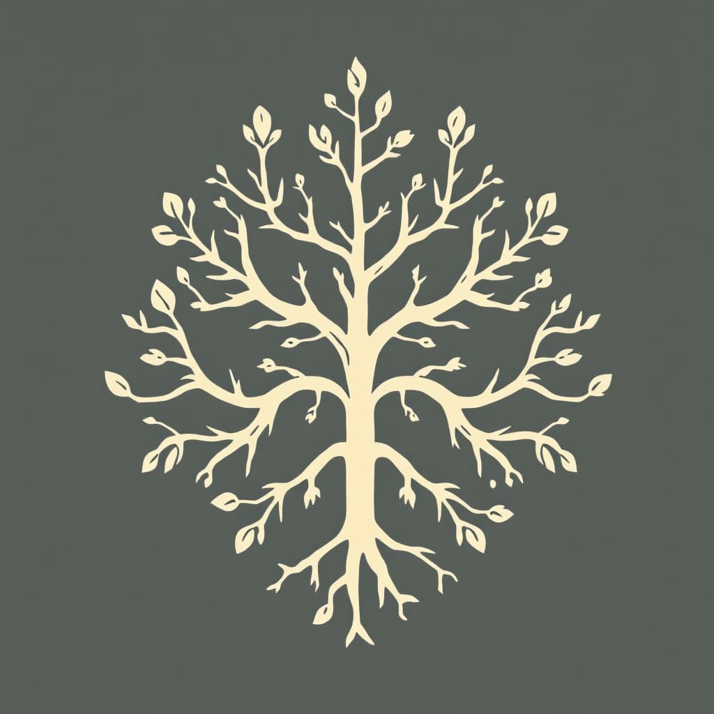 AI generated: symbol for a multidisciplinary congress on pollution and environmental problems resembling a rhizome...