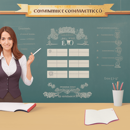 AI generated: Diseña un cartel de tamaño A4 para un curso de Inglés del sector comercio. 
El nombre del curso es "...