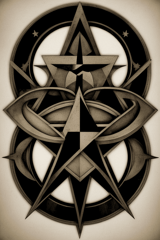 AI generated: symbol of a secret German organization during World War 2 that dealt with occultism and Satanism, ty...