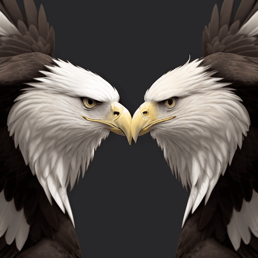 AI generated: There are two letters "G" and mirror image "G", the left "G" and the right "G" are symmetrical and o...