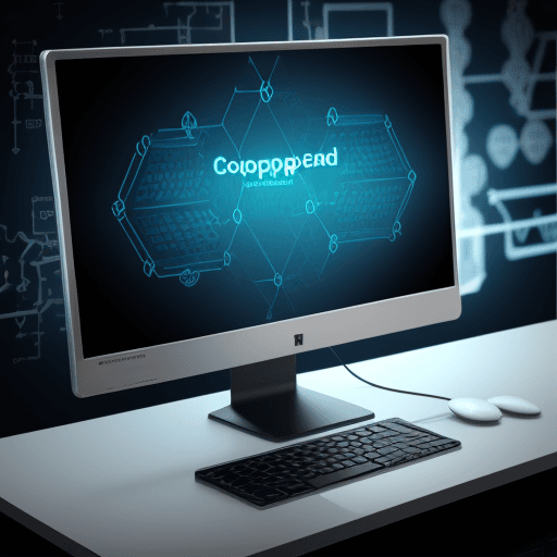 AI generated: computer screen with chemical molecules