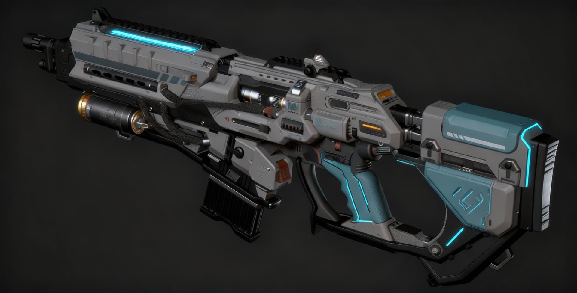 AI generated: Drastically change the design of the image. Keep it clearly a fictional weapon for Our’World. Render...