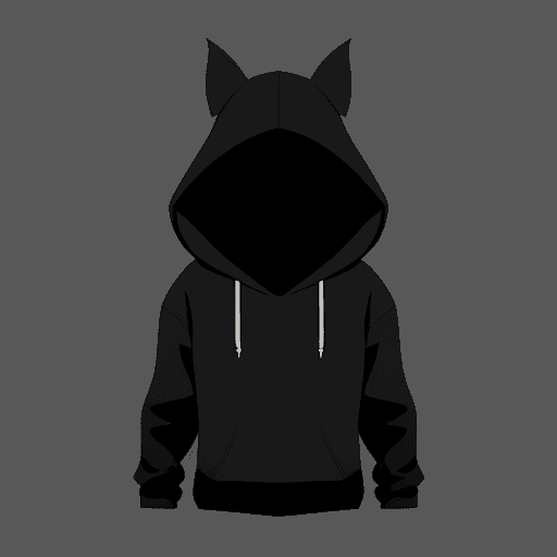 AI generated: Create, A character wearing  hoodie, simple, vector, flat design, 