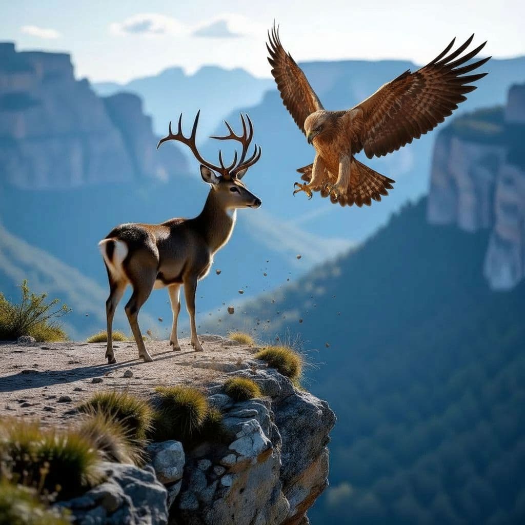 AI generated: seize the prey by the horns
