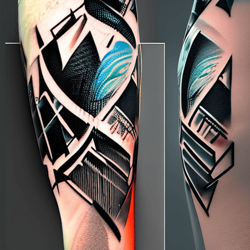 AI generated: High resolution photography 8K ultra-realistic tamplate minimalistic tattoo design with 42 straight ...