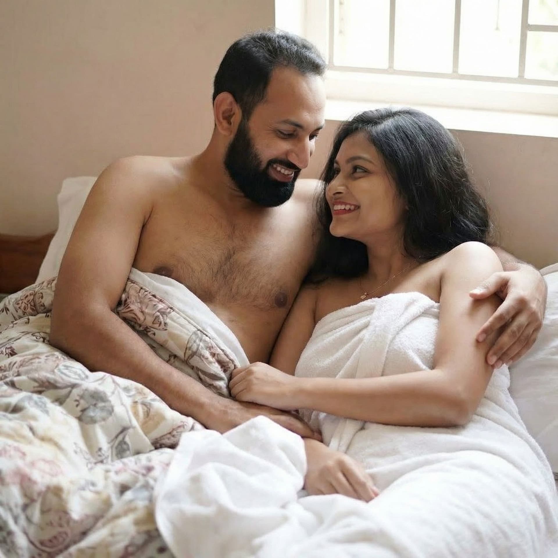 AI generated: Couples sex in bed
