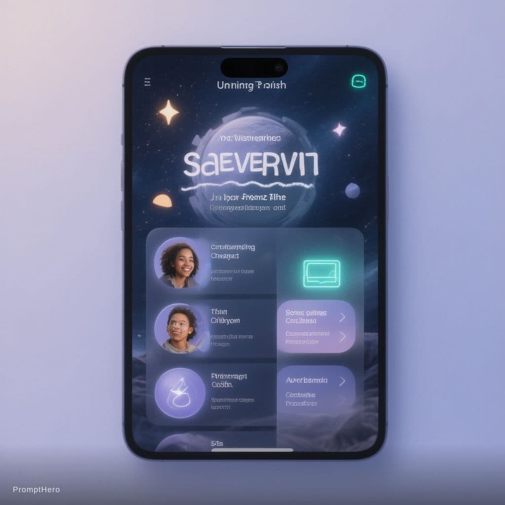 AI generated: Design mockup for app design 