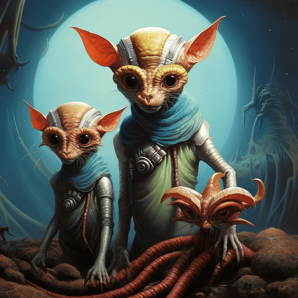 AI generated: Alien pets