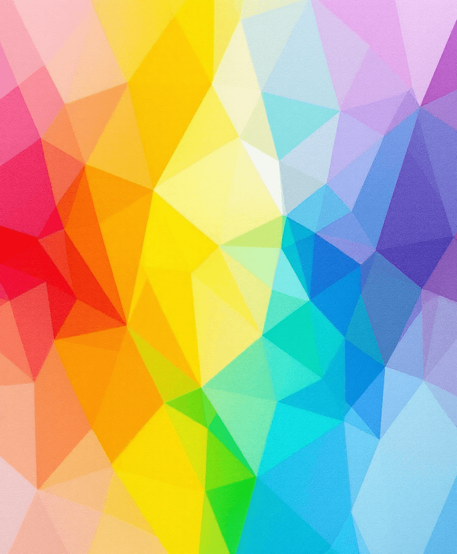 AI generated: white color paint, canvas texture, geometric vibrant colorful background --ar 9:16 --style raw --per...