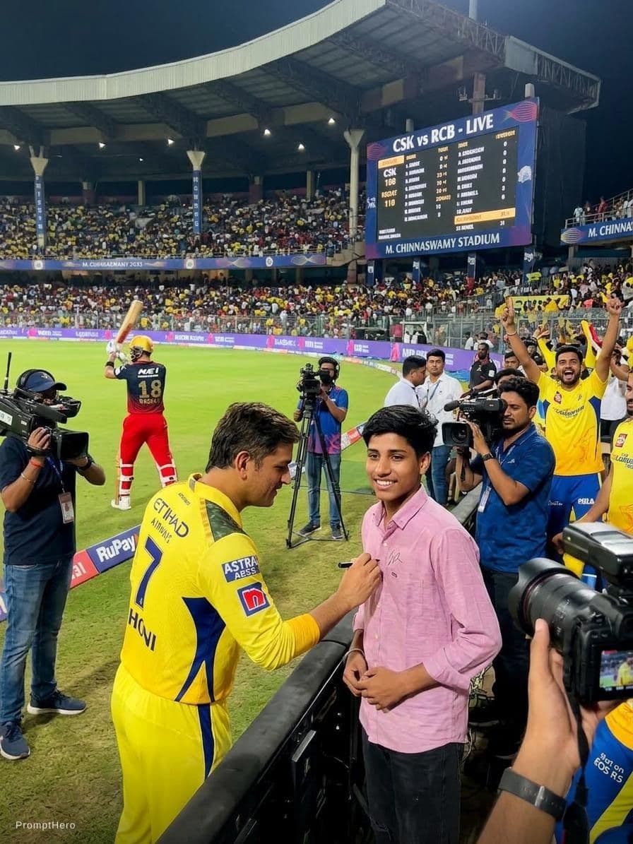 AI generated: Create a video for real cricket match csk vs rcb
