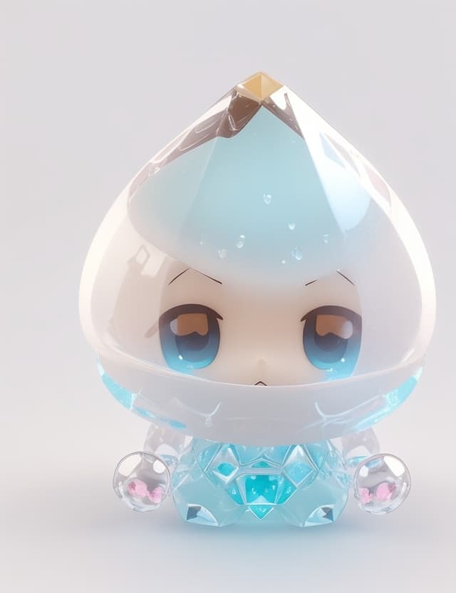 AI generated: ( volumatric lighting , very detail face ,white background)), 3D model , Nendoroid style, Japanese m...