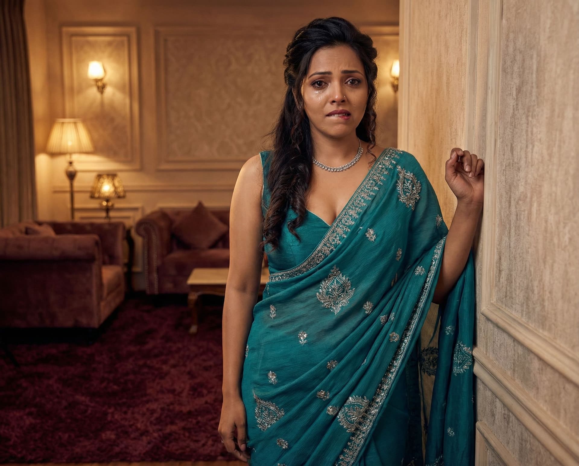AI generated: Full body view  of most beautiful girl as most beautiful indian realstic girl with plus size FLAT st...