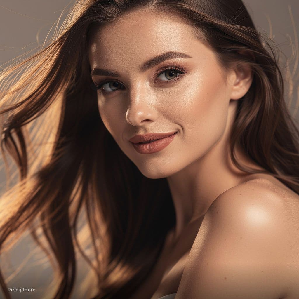 AI generated: beautiful sexy girl with long hair 
