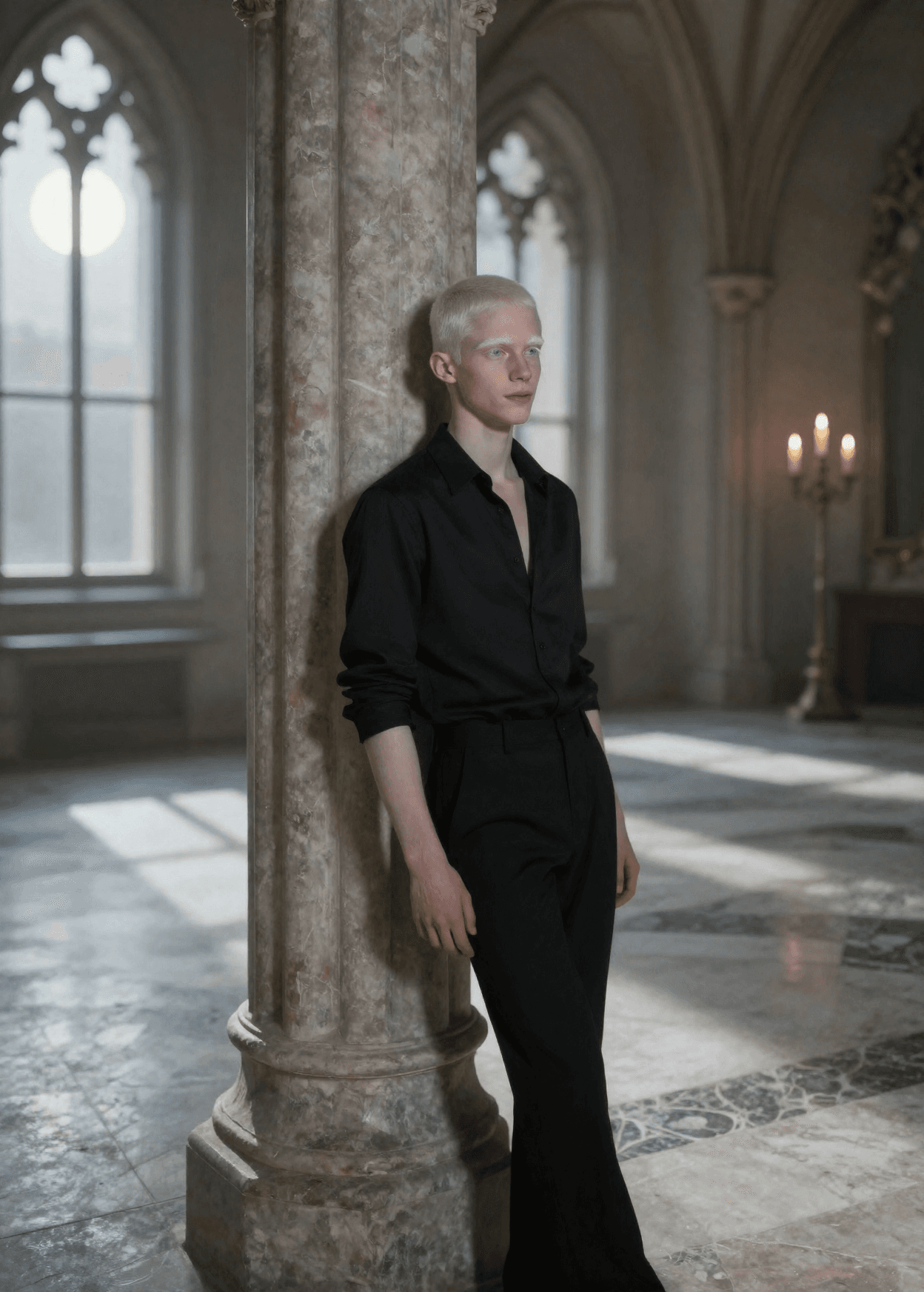 Albinism Aesthetic Woman/Man Original Character