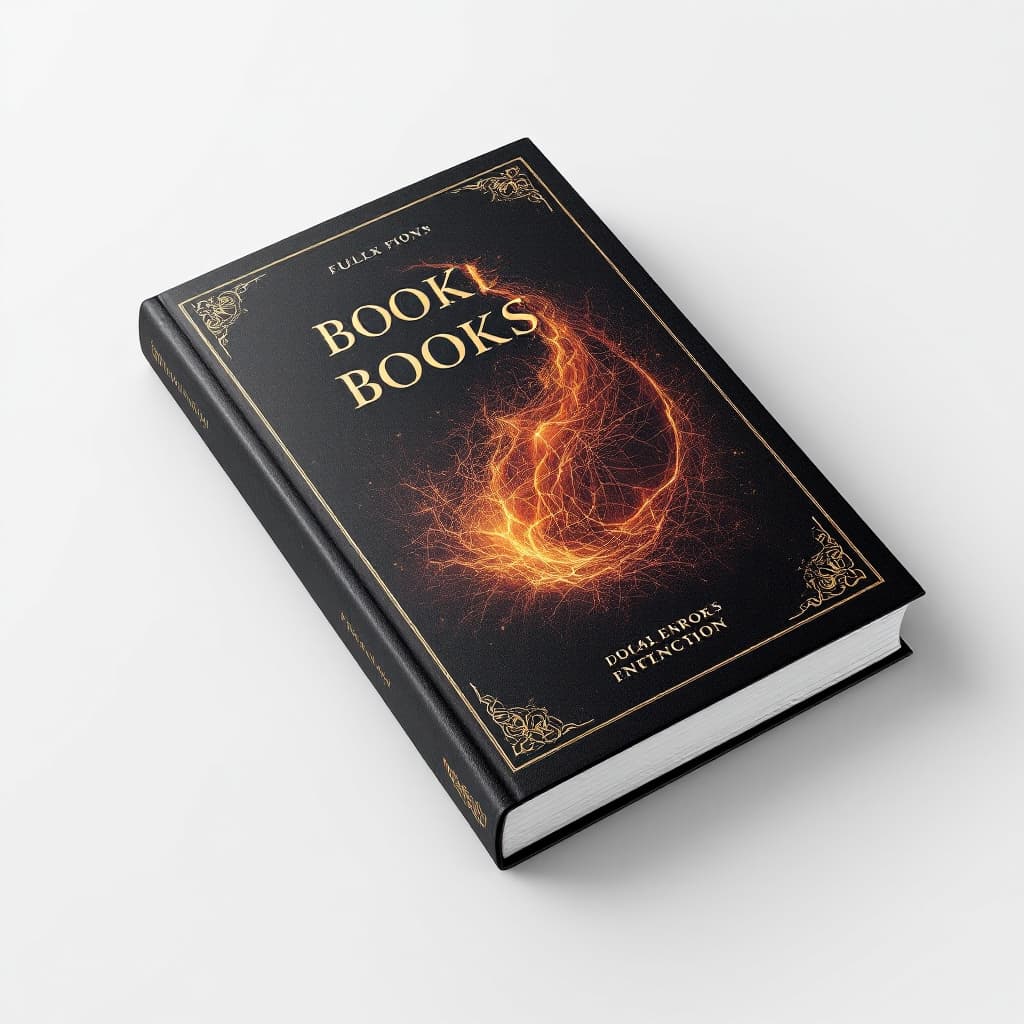AI generated: book template for psd