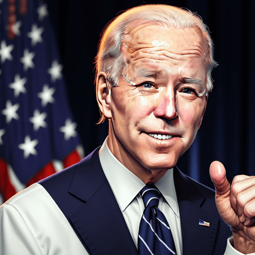 AI generated: Happy Joe Biden