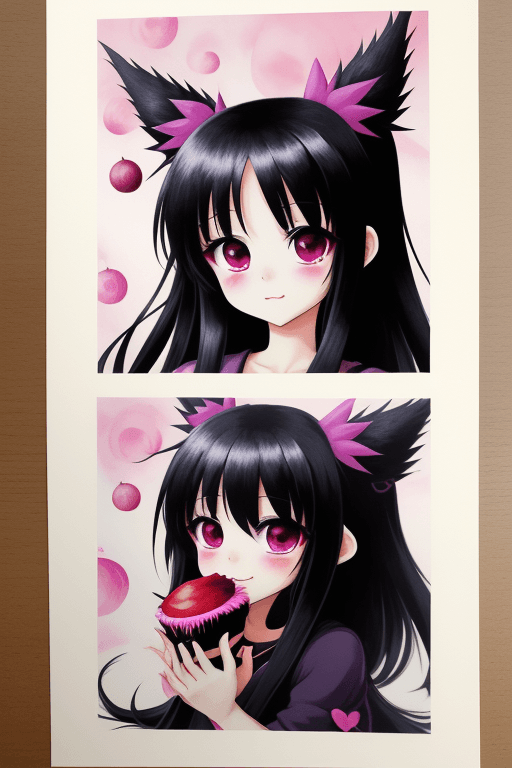 AI generated: kuromi print for sweet shot