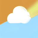 AI generated: minimaliste logo of a euro symbol over a sunshine with small cloud at the bottom
transparent backgro...