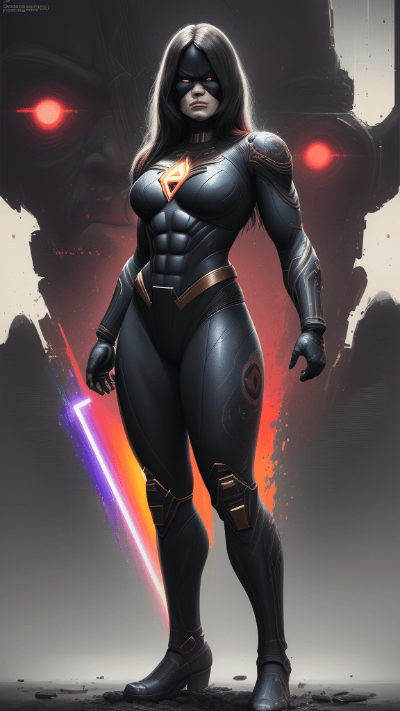 AI generated: (best quality ,8k, 16k, highres, masterpiece:1.2),DC database  Poster by ((Darkseid)):2.2, Prominent...