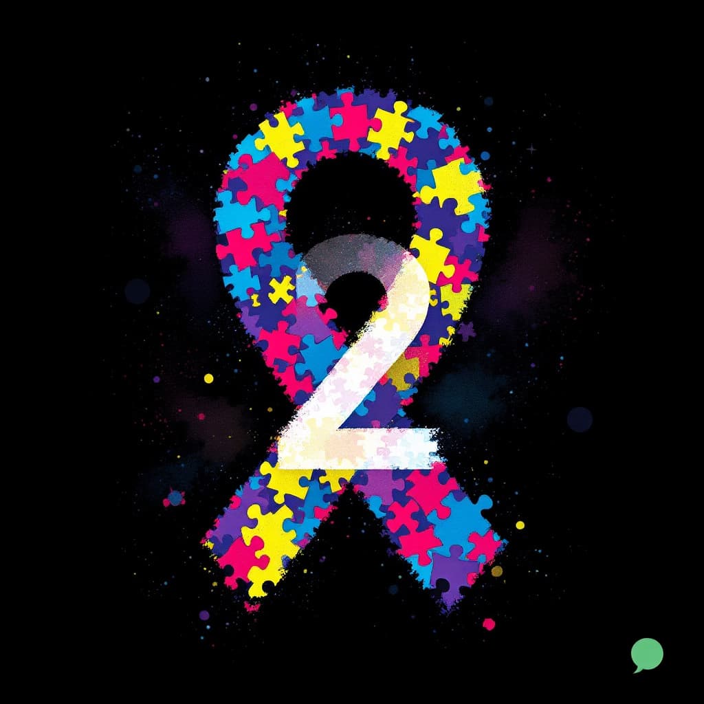 AI generated: diseñame una imagen sobre el 2 de abril dia de la concientizacion del autismo para publicarla en mi ...