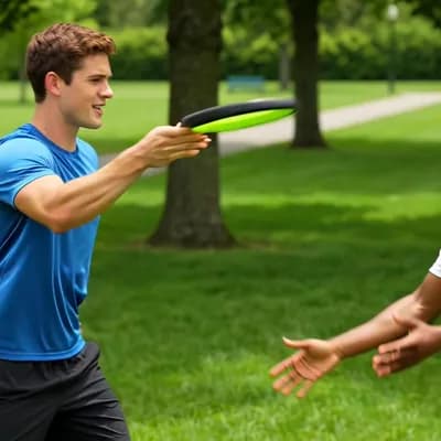 AI generated video: Two man playing 
