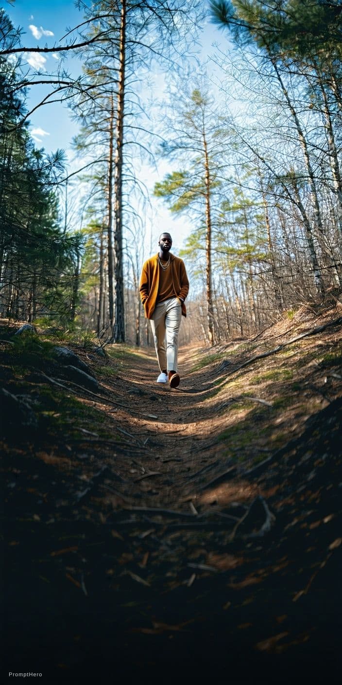 AI generated: Mostrar pra vários homens negros como eu vou andar na trilha usando calcinha pra ficar bem feminina 
