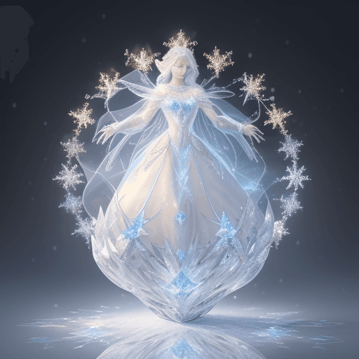 AI generated: holy light,Beautiful Spectral White crystal apple , The petal is flashing golden light, Background w...
