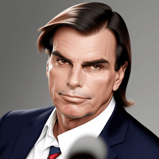 AI generated:  Jair Bolsonaro presidente homem de bem elegante honesto simpático 