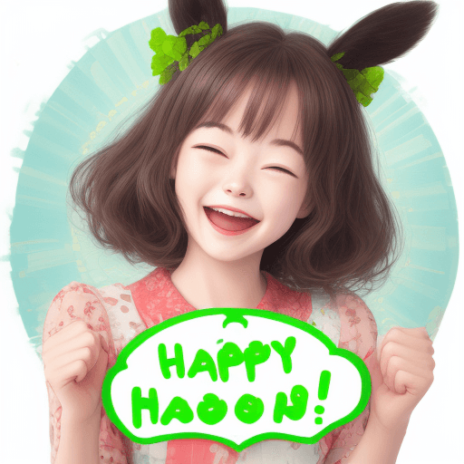 AI generated: happy