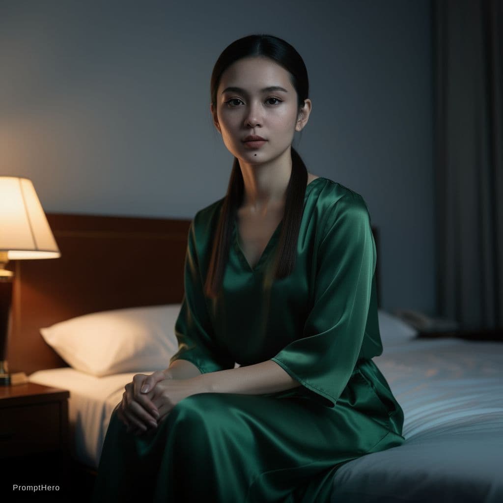 AI generated: Ultra-realistic cinematic portrait photography, high emotional realism, natural skin texture with vi...