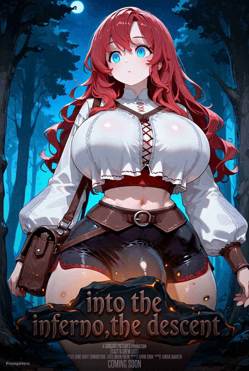 AI generated: into the inferno,the descent