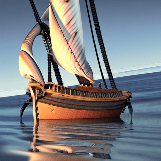 AI generated: Photo of a ultra realistic sailing ship, dramatic light, pale sunrise, cinematic lighting, battered,...