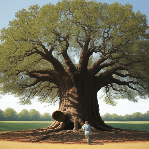 AI generated:  Life in the Big Oak Tree