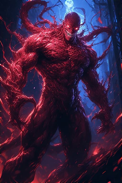AI generated: carnage super art, super detail, super quality, incredible view, gigantism, dark, Akira, 8K, Full-HD...