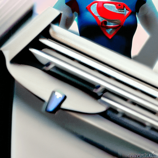 AI generated: Angelina Jolie in superman costume, ((Impressive)), ((Unforgettable)), ((Mind-blowing)), ((Vibrant))...